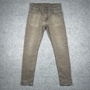 Levis 512 Denim Jeans Women's Size‎ 30x32 (28x29) Brown Faded Straight Slim